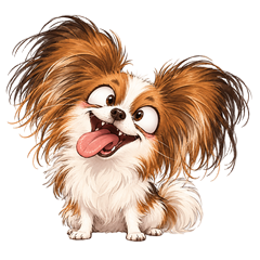 戲精小蝴蝶 第一彈：原創蝴蝶犬角色貼圖